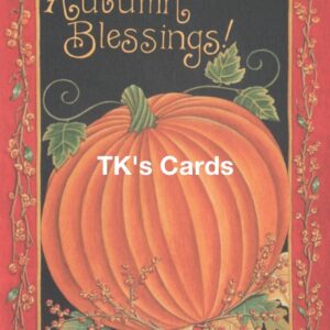Deb Strain "Autumn Blessings" Fall Scripture Card #10136