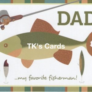 Julie Bluet "Favorite Fisherman" Father's Day Card #12788
