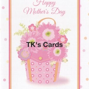 Julie Bluet "Pink Flower Basket" Legacy Mother's Day Card #12785