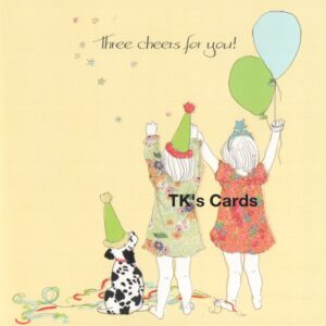 Magic Starzz "Three Cheers" Birthday Glitter Qube Card #23271