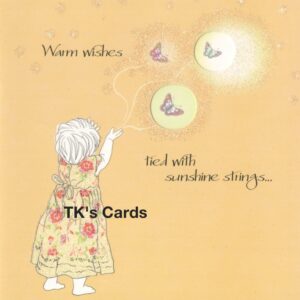 Magic Starzz "Sunshine Butterfly Wings" Birthday Glitter Qube Card #23272