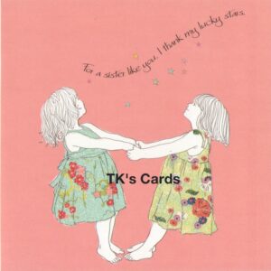 Magic Starzz "Lucky Stars" Birthday Sister Glitter Qube Card #23275