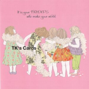 Magic Starzz "Friends World" Birthday Glitter Qube Card #23389