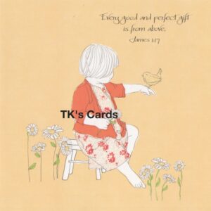 Magic Starzz "Blessings" Birthday Scripture Glitter Qube Card #23435