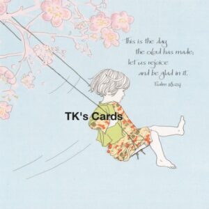 Magic Starzz "Rejoice" Birthday Scripture Glitter Qube Card #23436