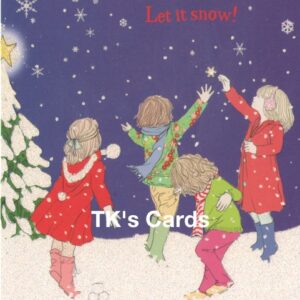 Jayne Oliver "Let it snow!" Christmas Glitter Card #16838