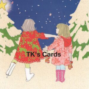 Jayne Oliver "Wish on Stars!" Christmas Sister Glitter Card #38804