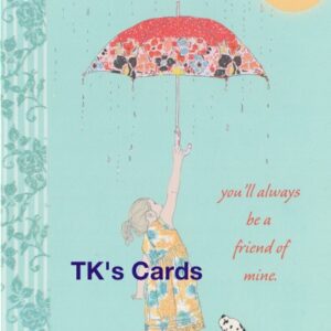 Jayne Oliver "Come Rain or Come Shine" Friendship Glitter Card #29220