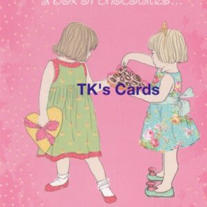 Jayne Oliver "Box of Chocolates" Valentine's Day Glitter Card #21664