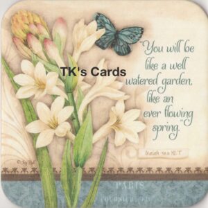 Joy Hall "Well Watered Garden" Loving Faith Coaster #10792B