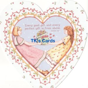 Karla Dornacher "Girlfriends, Sharing" Birthday Scripture Card #38202