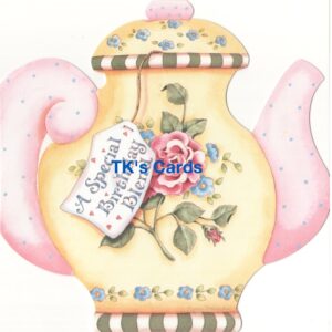 Karla Dornacher "Teapot" Birthday Scripture Card #38216
