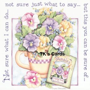 Karla Dornacher "Pansies" Encouragement Scripture Card #36644