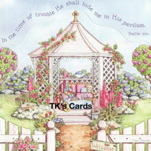 Karla Dornacher "Pavilion, Shelter, Garden" Encouragement Scripture Card #38116