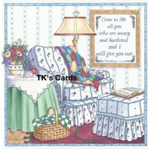 Karla Dornacher "Rest and Healing" Get Well Scripture Card #38108