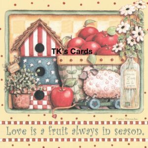 Karla Dornacher "Love, Fruit, Season" Loving Thoughts Scripture Card #36804