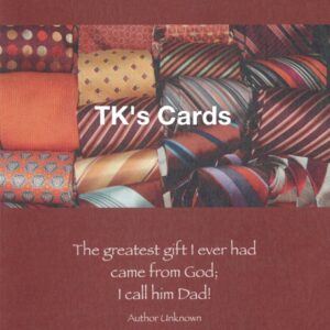 Karen Graham "Tie Stack" Father's Day Scripture Card #13684