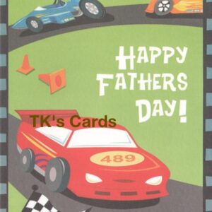 Karen Rossi "Race Car Dad" Father's Day Card #10300