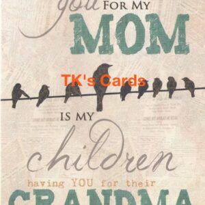 Marla Rae "Praise for Grandma" Mother's Day Grandma Card #19046