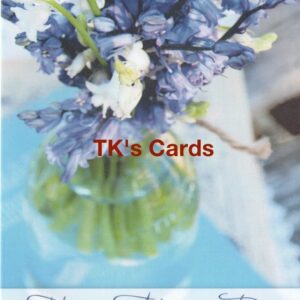 Monica Sabolla Gruppo "Blue Book and Flowers" Mother's Day Single Mom Card #19669