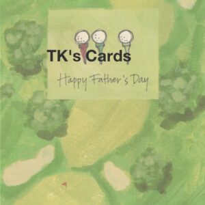 Sarah Phelps "Golf Tees" Father's Day Card #8737