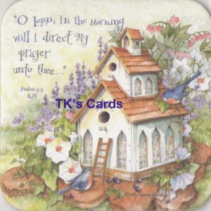 Shelly Reeves Smith "Faithful Birdhouse" Blessings of Home Coaster #7532