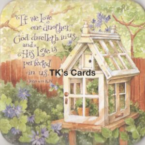 Shelly Reeves Smith "Garden Terrarium" Blessings of Home Coaster #7534