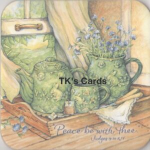 Shelly Reeves Smith "Green Tea Tray" Blessings of Home Coaster #9471