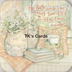 Shelly Reeves Smith "Sheep Pillow" Blessings of Home Coaster #9475