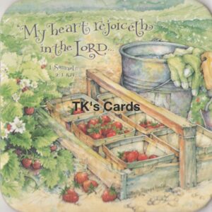 Shelly Reeves Smith "Strawberry Picking" Blessings of Home Coaster #9480