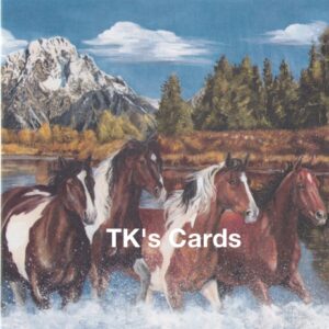 Victoria Wilson-Schultz "Horses Headed Home" Father's Day Husband Card #13729