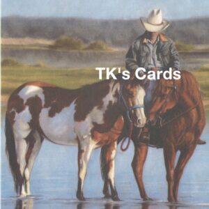 Victoria Wilson-Schultz "Cowboy and Horse" Father's Day Card #8976