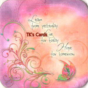 Connie Haley "Live for today" BoHo Bellus Coaster