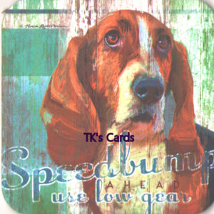 Patrick Reid O'Brien "Basset Hound" Man's Best Friend Coaster