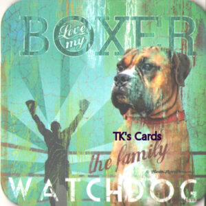 Patrick Reid O'Brien "Boxer" Man's Best Friend Coaster