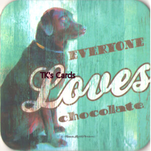 Patrick Reid O'Brien "Chocolate Lab Dog" Man's Best Friend Coaster