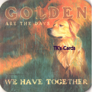 Patrick Reid O'Brien "Golden Retriever" Man's Best Friend Dog Coaster