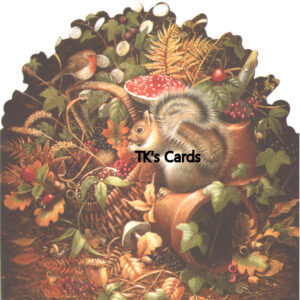 Barbara Mitchell "Squirrel & Fruit Basket" Blank Select Card #36129