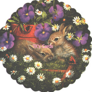 Barbara Mitchell "Fuzzy Bunny Rabbits" Easter Select Card #60116