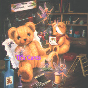 Barbara Mitchell "Teddy Bears & Fairies" Get Well Card #9870