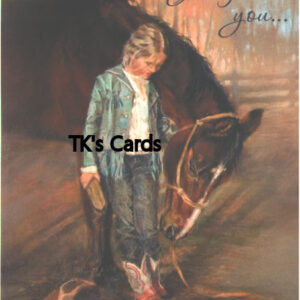 Kathy Fincher "Girl with Horse" Birthday Card #11848