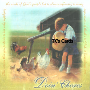 Kathy Fincher "Doin' Chores" Thank You Scripture Select Card #36843