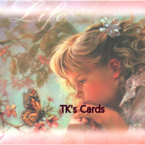Kathy Fincher "Young Girl with Butterfly" Easter Card #40658