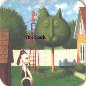 Ned Young "Cat Tree" A Dog's Life Coaster