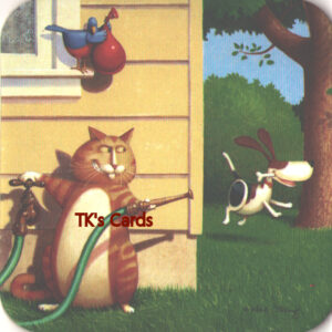 Ned Young "Hose and Balloon" A Dog's Life Coaster