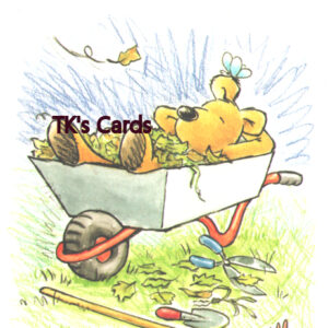 Rory Tyger "Teddy Bear in Wheelbarrow" Father's Day Card #59526