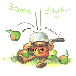 Rory Tyger "Teddy Bear & Falling Apples" Encouragement Notions Card #95198