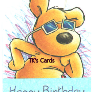 Rory Tyger "Cool Teddy Bear" Birthday Notions Card #97207