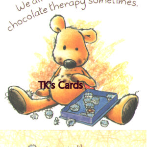 Rory Tyger "Teddy Bear & Box of Chocolates" Encouragement Notions Card #97274