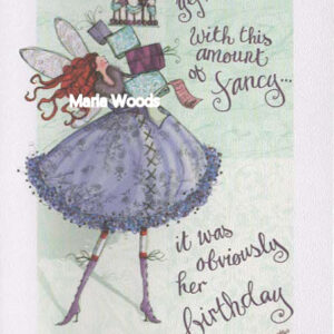 Maria Woods "Sparkle Fairies" Birthday Foil Card #99625